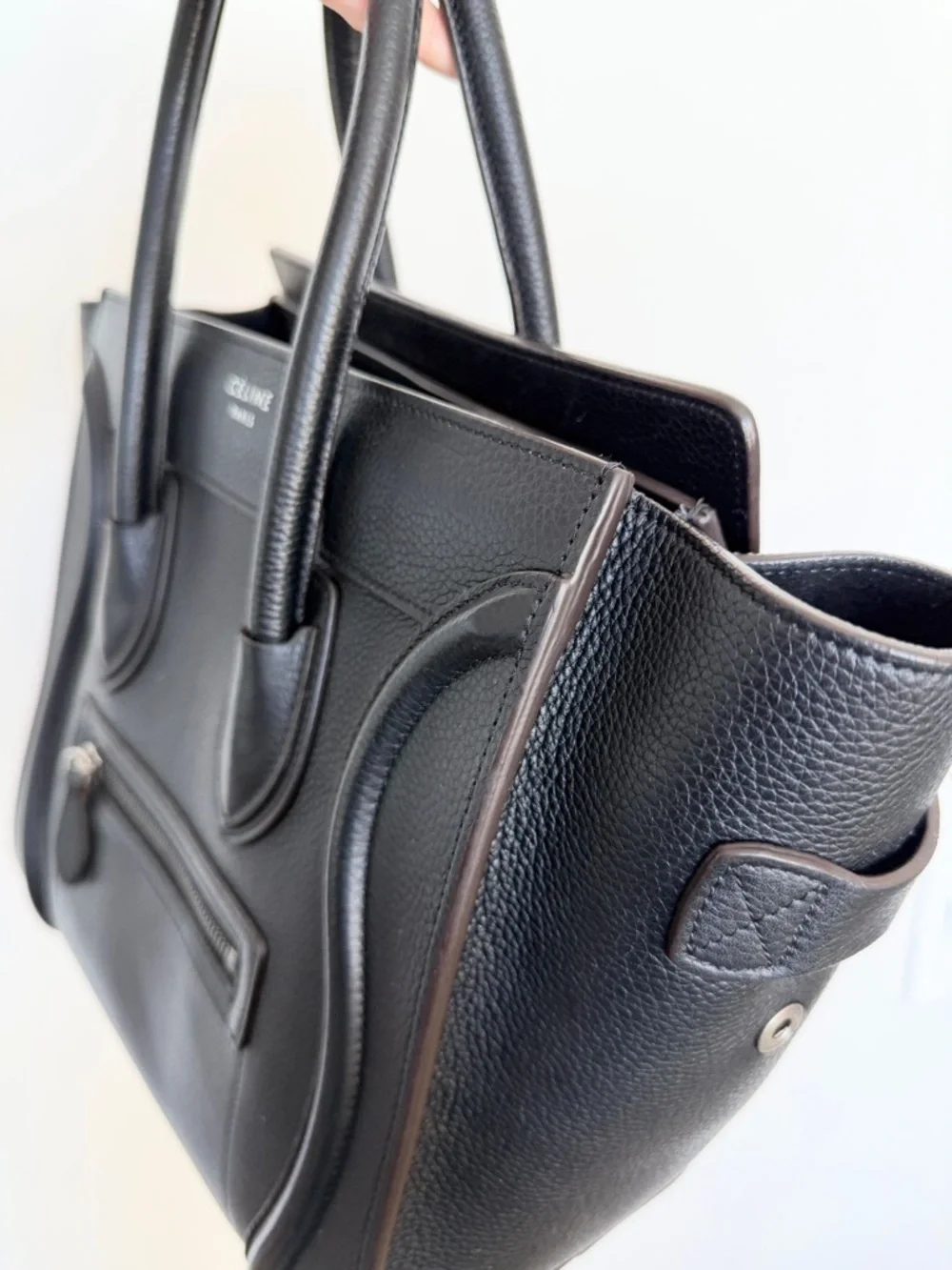 CELINE Black Micro Luggage Tote - Picture 15 of 16